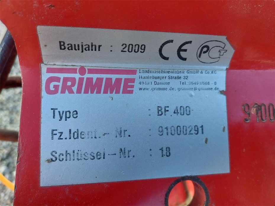 Leasing of  Grimme
BF 400 Grimme
BF 400: picture 14