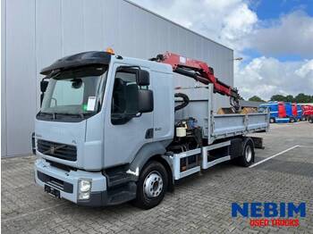 Tipper, Crane truck Volvo FL 240 4x2 - HMF 735 K2: picture 1