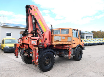 Dropside/ Flatbed truck, Crane truck UNIMOG U1450 Palfinger PK 105B AHK STANDHEIZUNG: picture 5