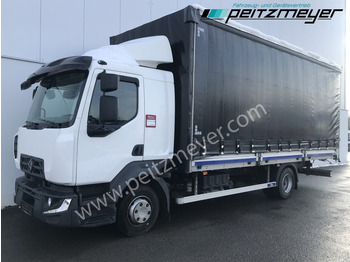 Curtainsider truck RENAULT D 210