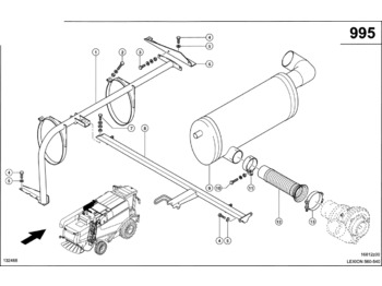 Exhaust pipe CLAAS