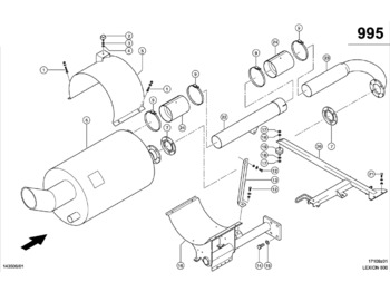 Exhaust pipe CLAAS