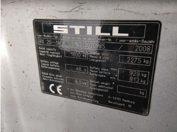 Electric forklift STILL RX20-18: picture 2