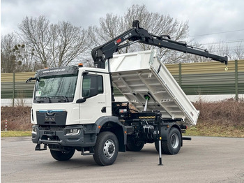 New Tipper, Crane truck MAN TGM 18.320 4x4 Euro6e Hiab X-HiDuo 138DS-3: picture 3