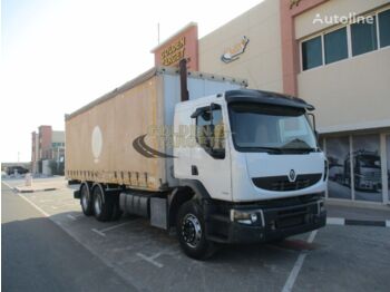 Curtainsider truck RENAULT Kerax 380