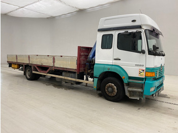 Dropside/ Flatbed truck, Crane truck Mercedes-Benz Atego 1828: picture 3