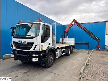 Dropside/ Flatbed truck, Crane truck Iveco Trakker 360 6x4, EURO 6. Palfinger, Remote: picture 5