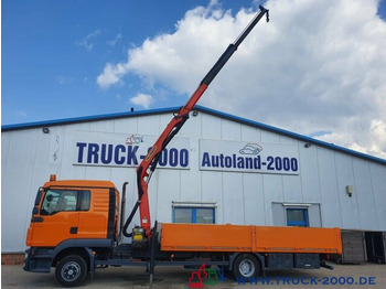 Dropside/ Flatbed truck, Crane truck MAN TGL 12.250 Kran PK11001 7.6 m = 1.24 to. 2 x AHK: picture 2