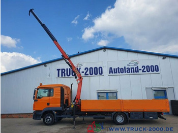 Dropside/ Flatbed truck, Crane truck MAN TGL 12.250 Kran PK11001 7.6 m = 1.24 to. 2 x AHK: picture 3