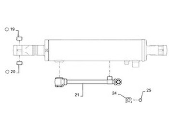 Hydraulic cylinder CASE