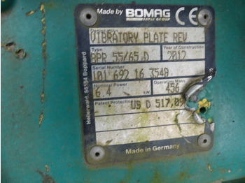 Vibratory plate Plaque vibrante Bomag BPR 55/65 D: picture 2