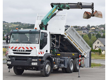 Tipper, Crane truck Iveco TRAKKER 360 * Kipper 5,20m* PK 16502 / FUNK*6x4: picture 3