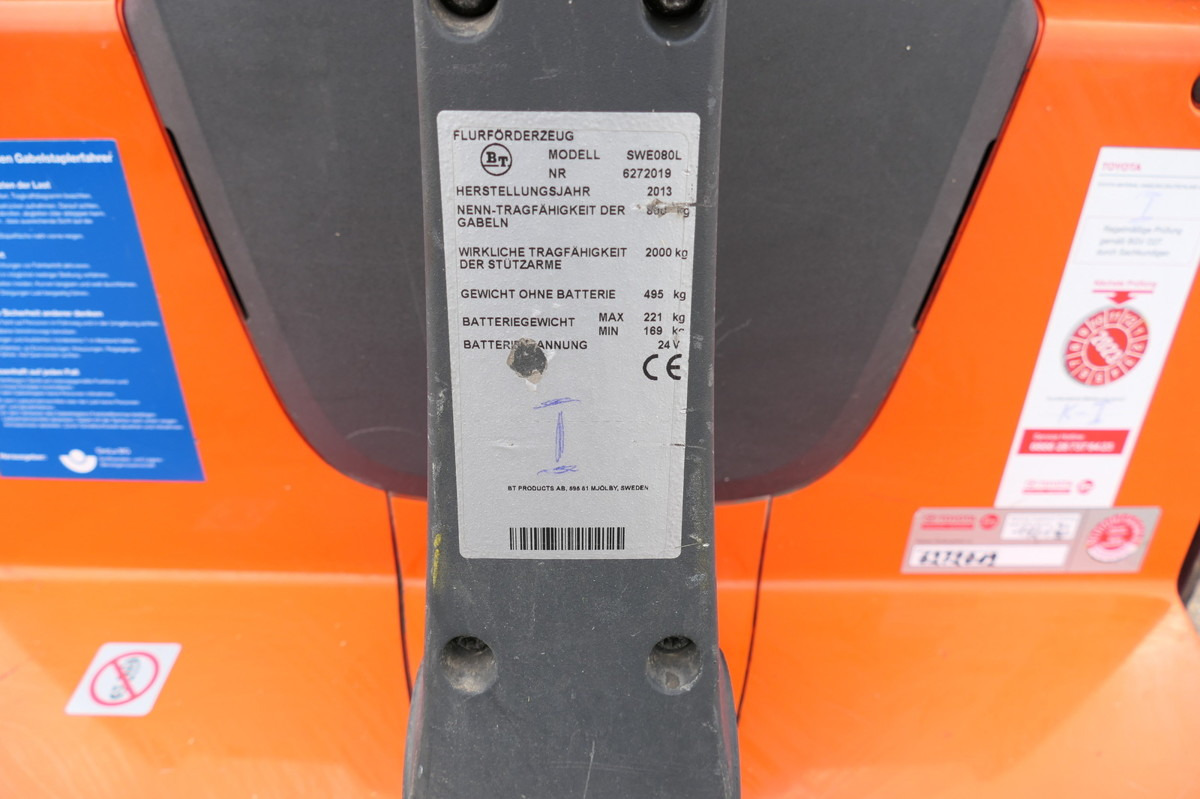 Pallet truck BT SWE 080L Batterie 20/2020: picture 8