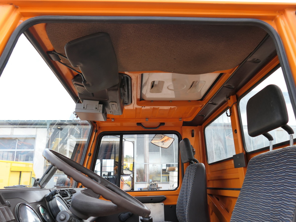 Dropside/ Flatbed truck, Crane truck UNIMOG U1450 Palfinger PK 105B AHK STANDHEIZUNG: picture 13