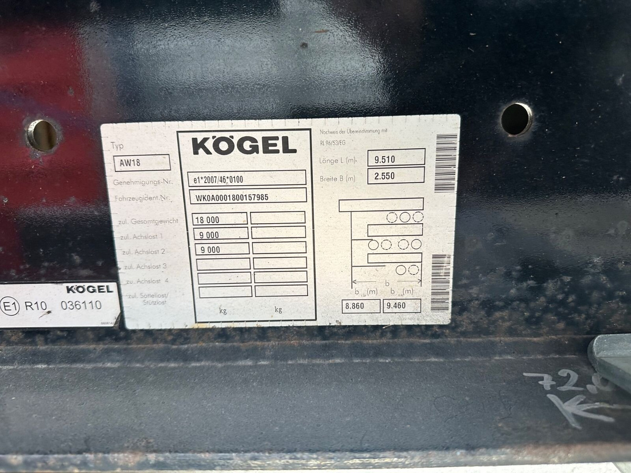 Container transporter/ Swap body trailer Kögel AW 18 AW 18: picture 6