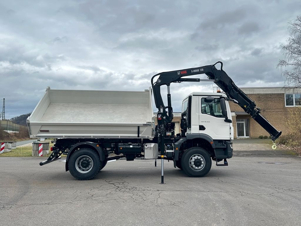 New Tipper, Crane truck MAN TGM 18.320 4x4 Euro6e Hiab X-HiDuo 138DS-3: picture 12