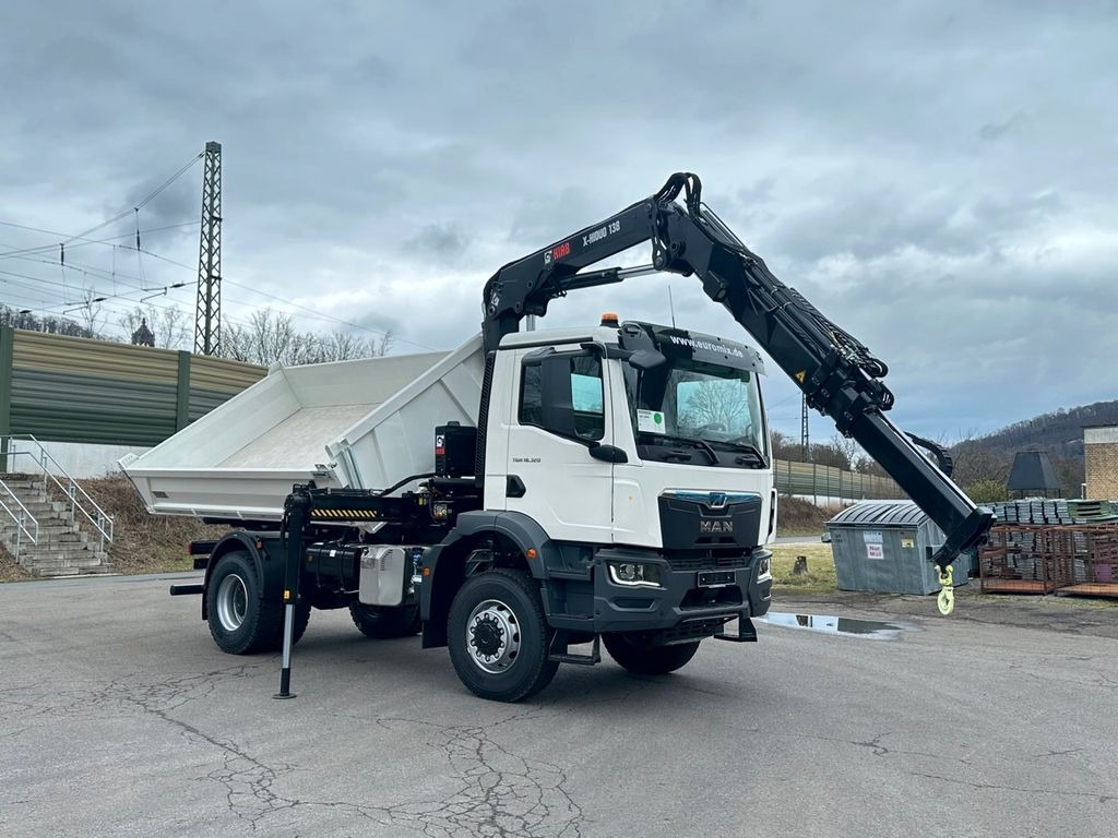 New Tipper, Crane truck MAN TGM 18.320 4x4 Euro6e Hiab X-HiDuo 138DS-3: picture 11