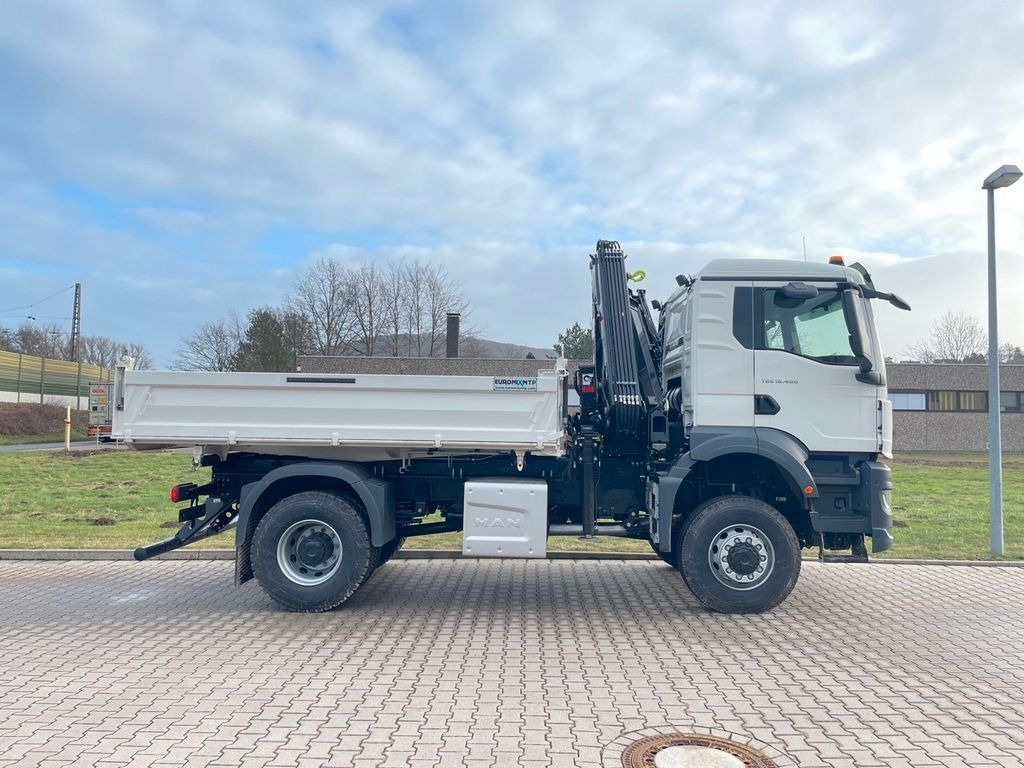 New Tipper, Crane truck MAN TGS 18.400 TG3 4x4 Euro6e  Hiab X-HiDuo 138DS-4: picture 11