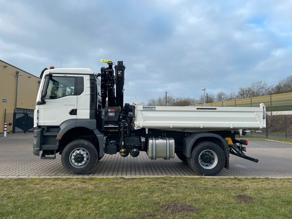 New Tipper, Crane truck MAN TGS 18.400 TG3 4x4 Euro6e  Hiab X-HiDuo 138DS-4: picture 8