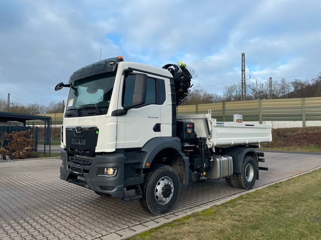 New Tipper, Crane truck MAN TGS 18.400 TG3 4x4 Euro6e  Hiab X-HiDuo 138DS-4: picture 7