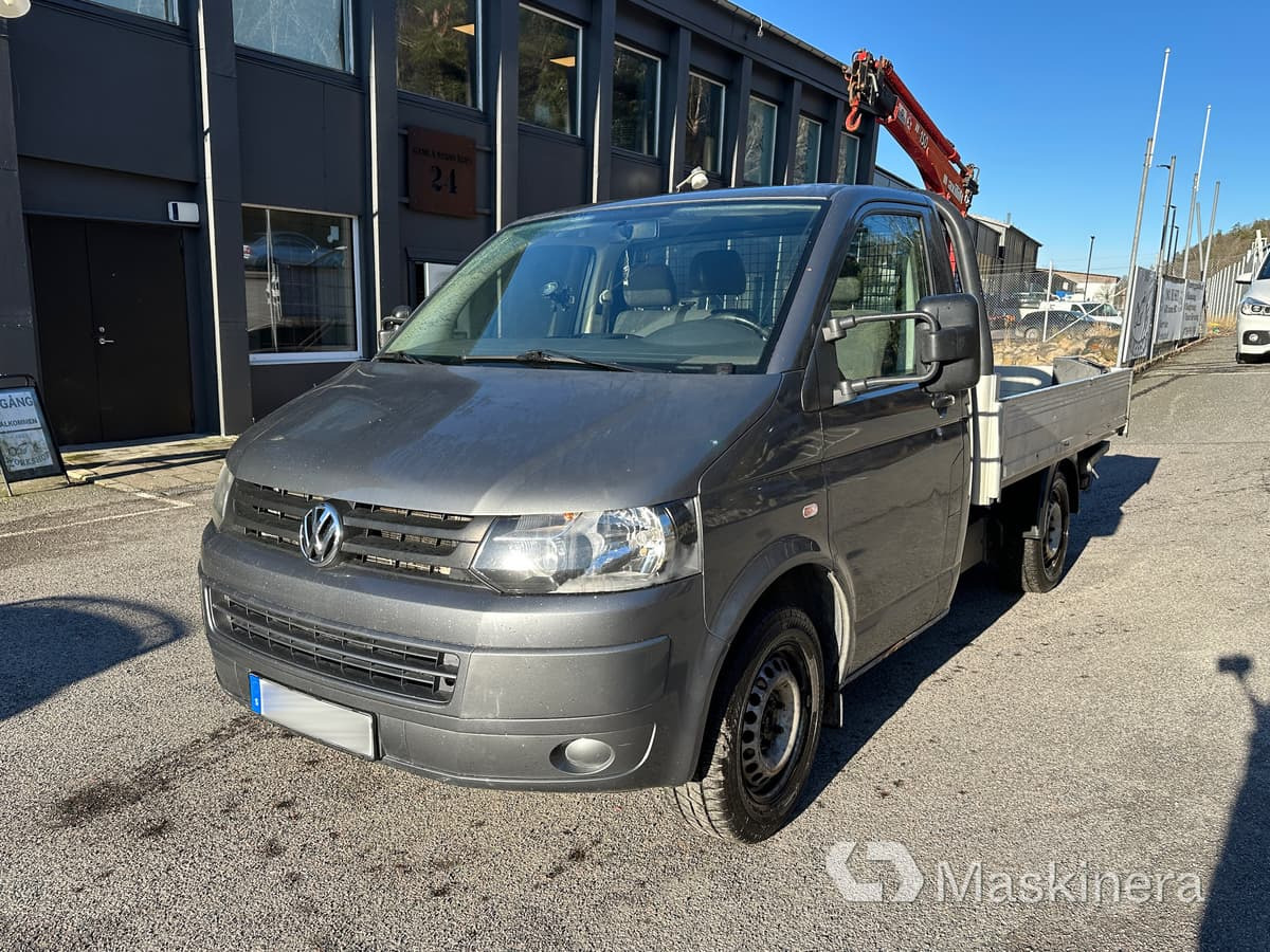 Flatbed van Lastbil Volkswagen Transporter EH2.0 med kran: picture 1