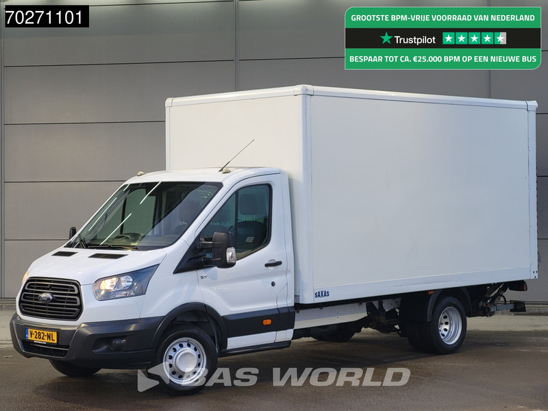 Box van Ford Transit 130pk Euro6 Dubbellucht Laadklep Bakwagen Euro 6 Airco Meubelbak Koffer 19m3 Airco: picture 1