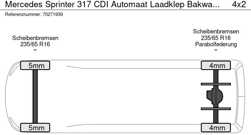 Box van Mercedes-Benz Sprinter 317 CDI Automaat Laadklep Bakwagen MBUX Camera Meubelbak Koffer 20m3 Airco: picture 20
