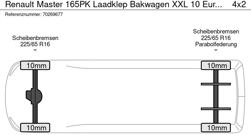 New Box van Renault Master 165PK Laadklep Bakwagen XXL 10 Euro Pallets Zijdeur Meubelbak Koffer Gesloten laadbak Airco Cruise control: picture 18