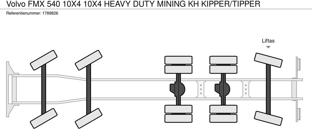 Leasing of Volvo FMX 540 10X4 10X4 HEAVY DUTY MINING KH KIPPER/TI  Volvo FMX 540 10X4 10X4 HEAVY DUTY MINING KH KIPPER/TI: picture 20