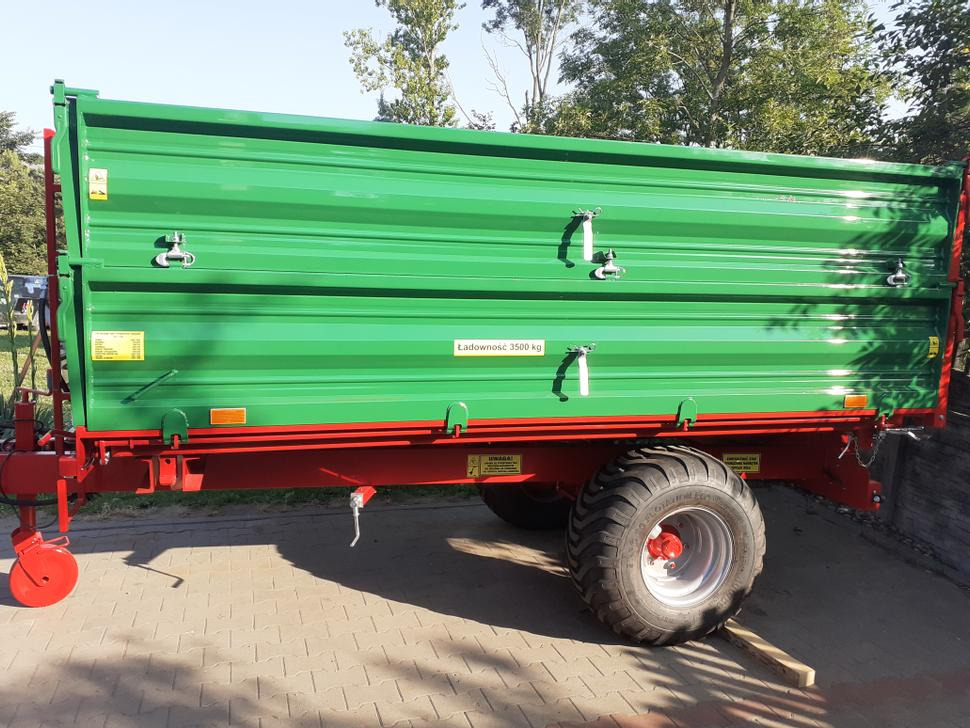 New Farm tipping trailer/ Dumper Techmont Anhänger / Trailer / Remorque / Rimorchio / Прицеп одноосный / Przyczepa jednoosiowa T-151/1 3,5 t: picture 15