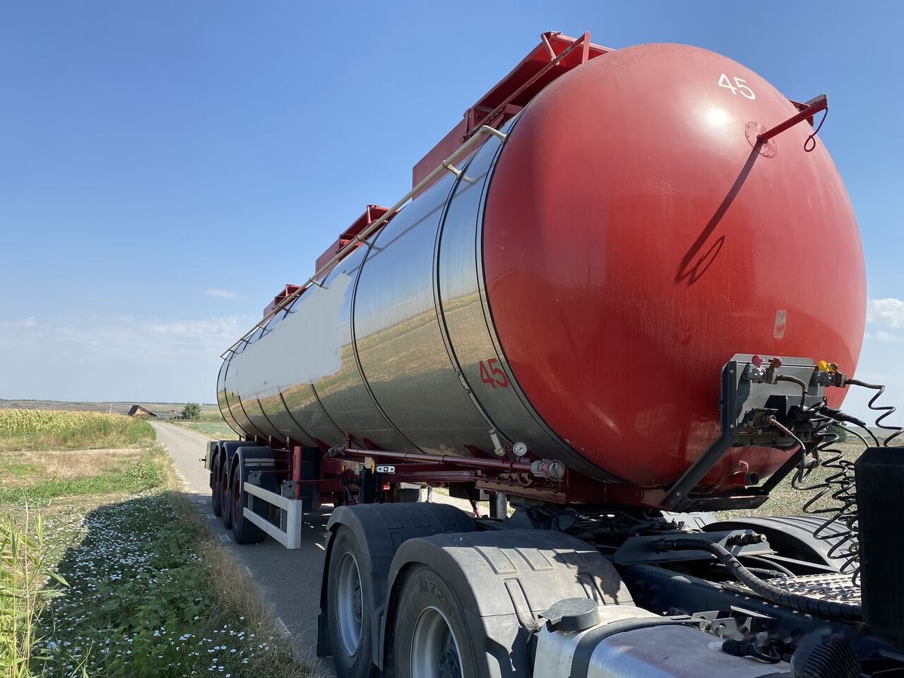 Tank semi-trailer for transportation of food LAG Cisterna Inox alimentar -REVIZIE COMPLETA - agricultura - AZOT: picture 15