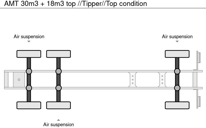 Tipper semi-trailer AMT 30m3 + 18m3 top //Tipper//Top condition: picture 16