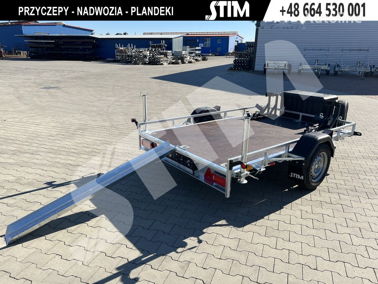 New Motorcycle trailer Stim S11-075/2616 Przyczpa pod 2 motocykle: picture 7