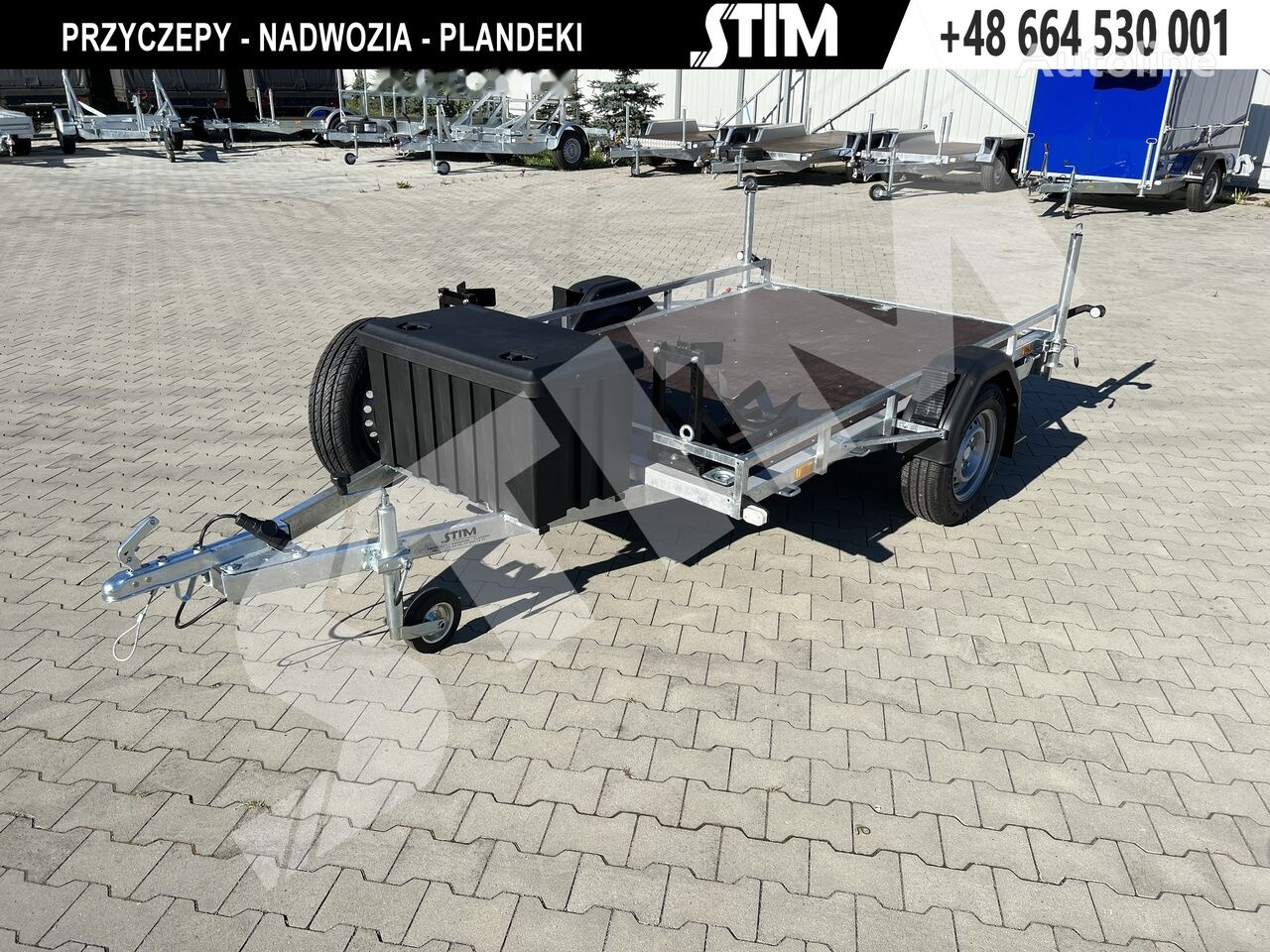 New Motorcycle trailer Stim S11-075/2616 Przyczpa pod 2 motocykle: picture 6