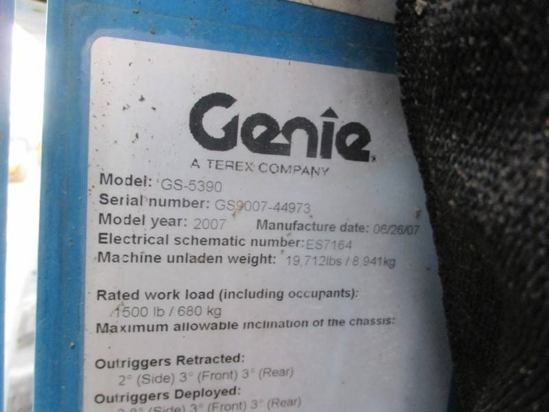 Scissor lift Genie GS 5390 RT: picture 13