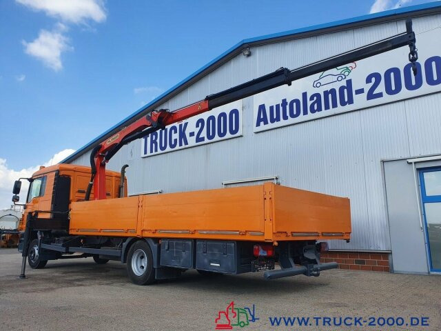 Dropside/ Flatbed truck, Crane truck MAN TGL 12.250 Kran PK11001 7.6 m = 1.24 to. 2 x AHK: picture 11