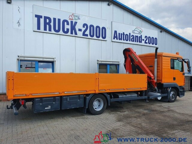 Dropside/ Flatbed truck, Crane truck MAN TGL 12.250 Kran PK11001 7.6 m = 1.24 to. 2 x AHK: picture 10