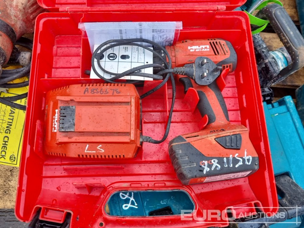 Construction equipment Pallet of Makita Cordless Drill,Cordless Impact Wrench, 110Volt SDS Drill (3 of), Hilti Cordless Drill, 110Volt SDS Drill: picture 11